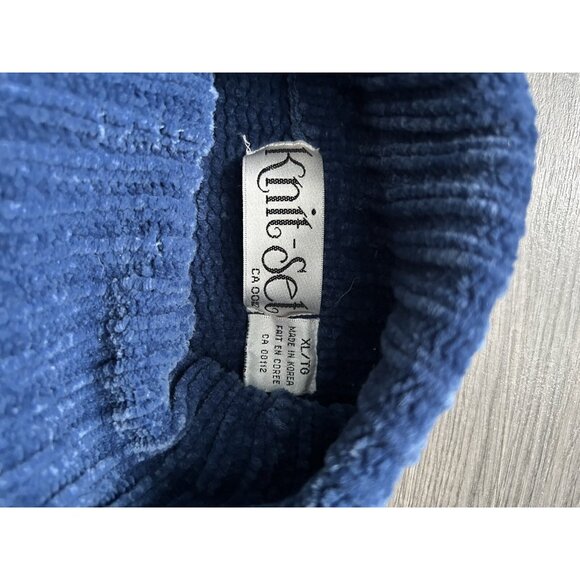 Vintage Knit-set XL striped Women’s Turtleneck Sweater Soft Cozy EUC Extra Large - Picture 5 of 8